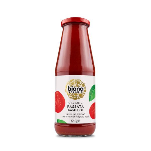 Biona Organic Passata With Basil - 12 x 680Gr