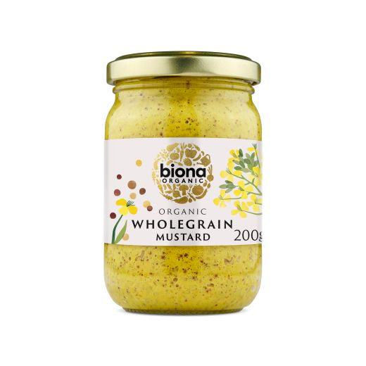 Biona Organic WholeGrain Mustard Organic - 6 x 200Gr