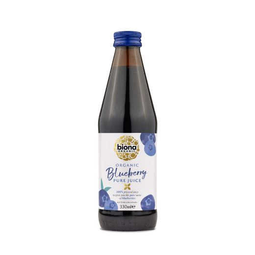 Biona Organic Pure Blueberry Juice - 6 x 330Ml