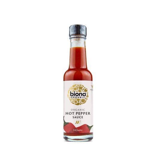 Biona Organic Hot Pepper Sauce - 6 x 140Ml