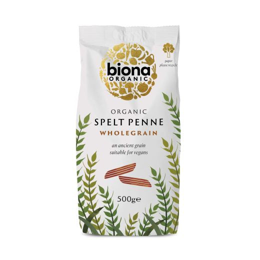 Biona Organic Whole SpeLt Penne - 10 x 500Gr