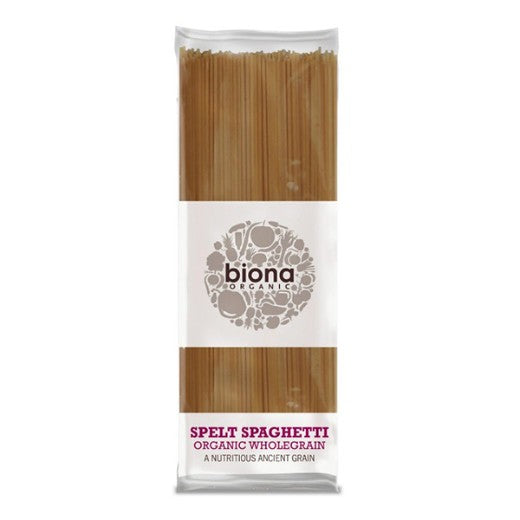 Biona Organic Whole Pasta SpeLt Spaghetti - 10 x 500Gr