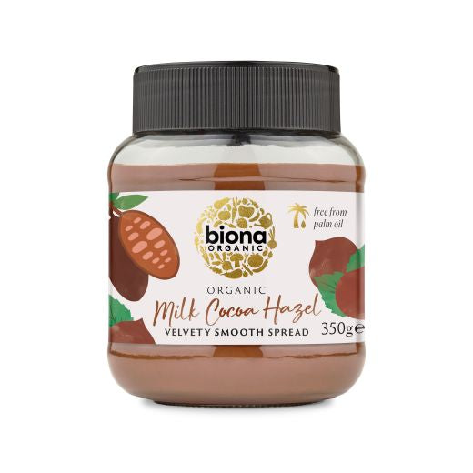 Biona Organic Milk Chocolate Hazelnut Spread - 6 x 350Gr