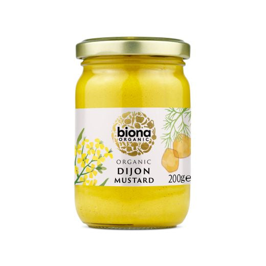 Biona Organic Dijon Mustard - 6 x 200Gr