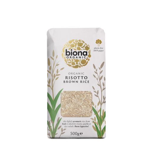 Biona Organic Brown Risotto Rice - 6 x 500Gr