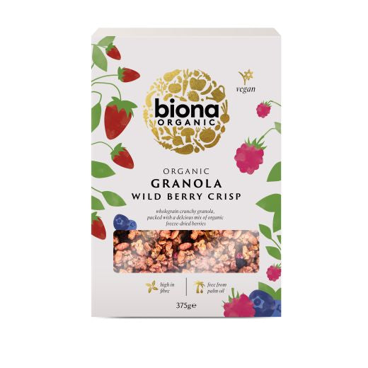 Biona Organic Wild Berry Crisp Granola - 6 x 375Gr