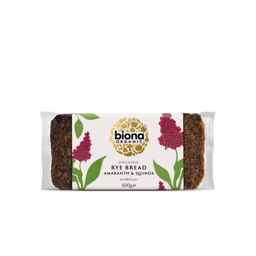 Biona Organic Rye Amaranth Quinoa Bread - 7 x 500Gr