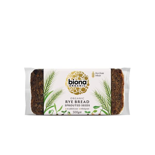 Biona Organic Rye Vitality Bread With Sprouted Seeds - 7 x 500Gr