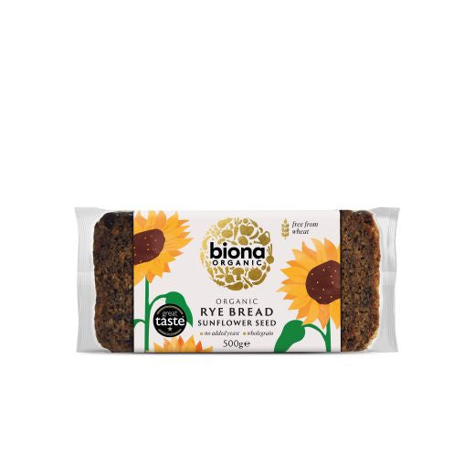 Biona Organic Rye Sunflower Seed Bread Organic - 7 x 500Gr