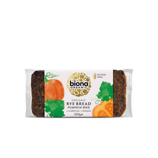 Biona Organic Rye & Pumpkin Seed Bread Organic - 7 x 500Gr