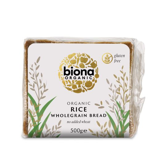 Biona Organic Rice Organic Bread Gluten Free - 6 x 500Gr