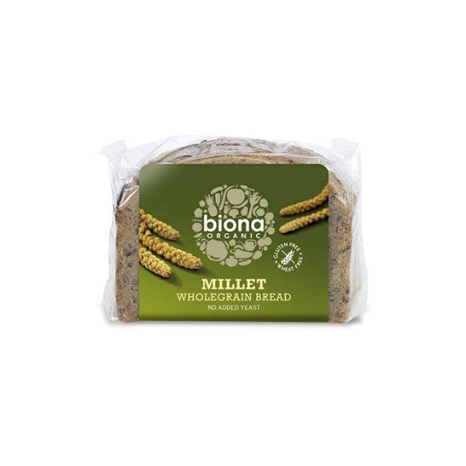 Biona Organic Millet Bread Gf/Yeast~Free Organic - 6 x 250Gr