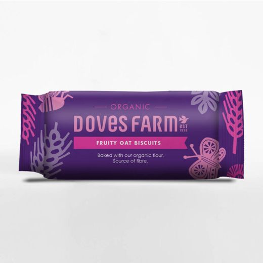 Doves Farm Fruity Organic Oat Biscuits - 12 X 200Gr