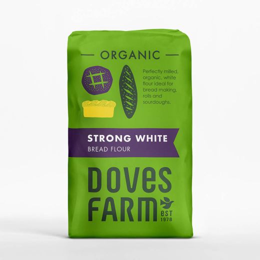 Doves Farm Organic Strong White Bread Flour - 5 X 1.5Kg