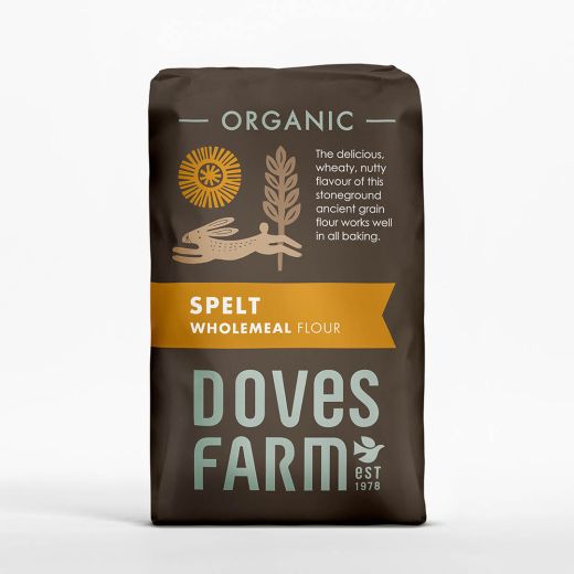 Doves Organic Wholemeal Spelt Flour - 5 X 1Kg