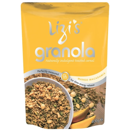 Lizi's Mango & Macadamia Break Granola - 10 x 400Gr