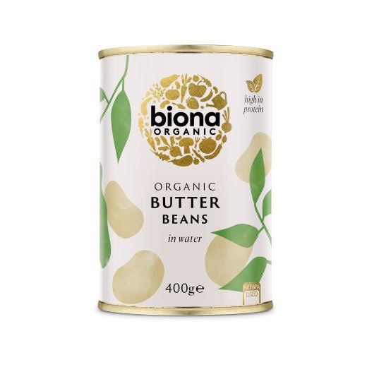 Biona Organic Butter Beans - 6 x 400Gr