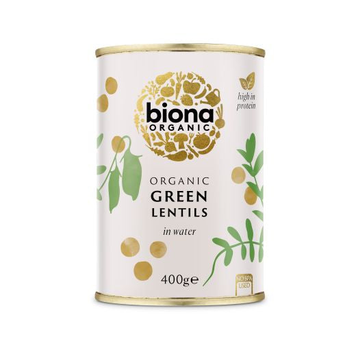 Biona Organic Green Lentils - 6 x 400Gr