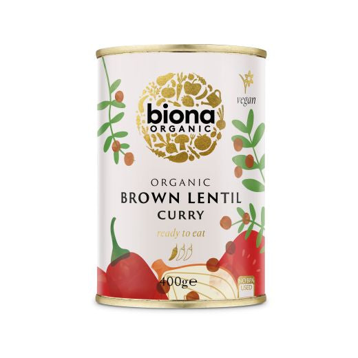 Biona Organic Brown Lentil Curry - 6 x 400Gr