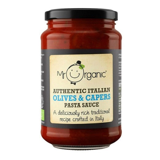 Mr Organic Olives & Capers Pasta Sauce - 6 x 350Gr