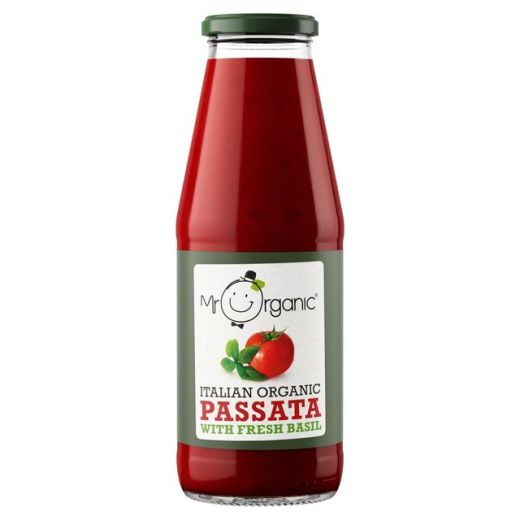 Mr Organic Passata & Basil - 12 x 690Gr