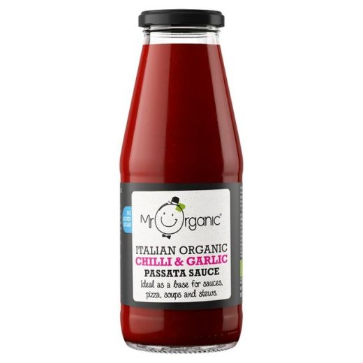 Mr Organic Chilli & Garlic Passata Sauce - 6 x 400Gr