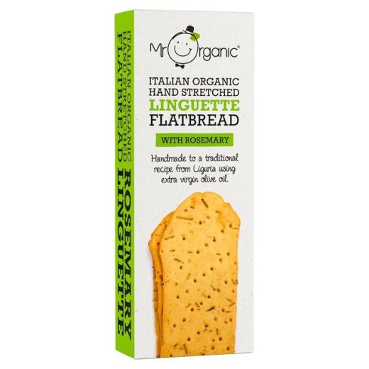 Mr Organic Linguette Flatbread Rosemary - 10 x 150Gr