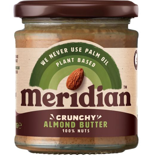 Meridian Almond Butter Crunchy 100%- 6 X 170Gr