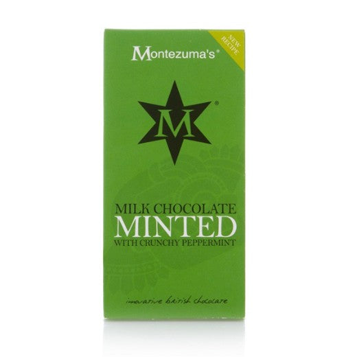 Montezuma's Minted (Milk Chocolate With Crunchy Peppermint) - 12 x 90Gr