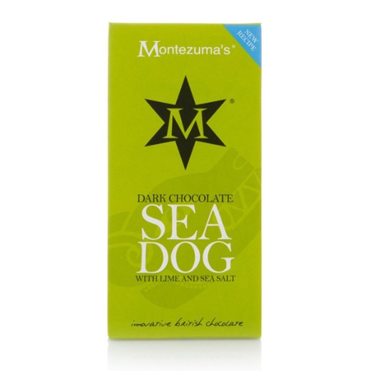 Montezuma's Sea Dog (Dark Chocolate With Lime & Sea Salt) - 12 x 90Gr