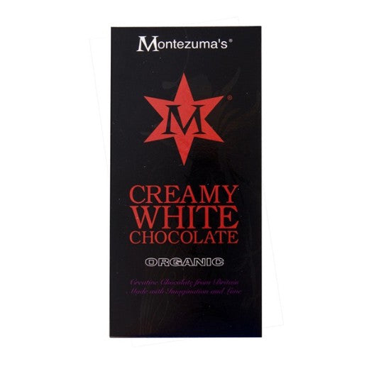 Montezuma's Great White Chocolate Bar Org - 12 x 90Gr