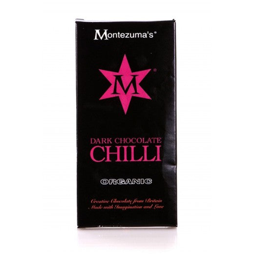 Montezuma's Chilli Bonkers %74 Cacao Dark Chocolate 90G - 12 x 90Gr