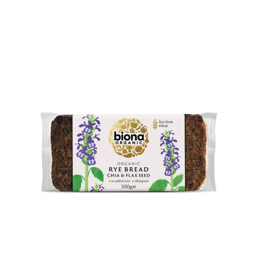 Biona Organic Rye Chia & Flax Bread Organic - 7 x 500Gr