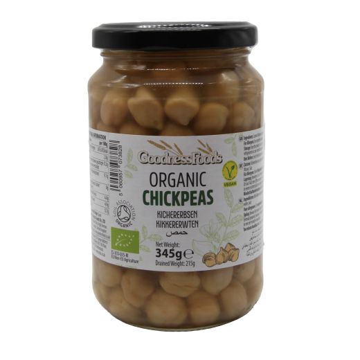 Goodness Organic Chickpeas - 12 X 345Gr