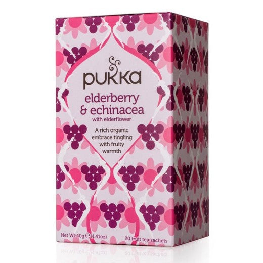 Pukka Elderberry & Echinacea Tea - 4 x 20 Bags