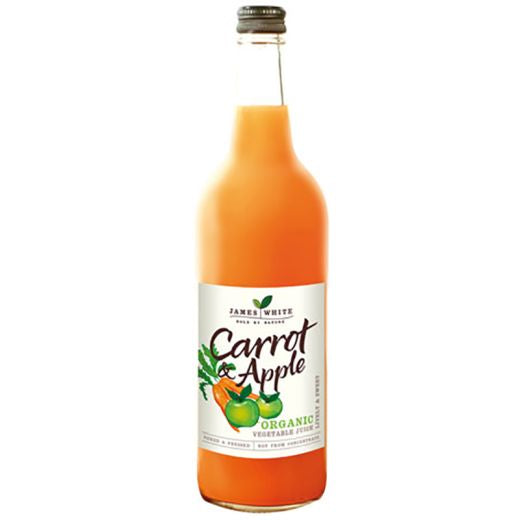 James White Organic Carrot & Apple Juice - 6 x 750Ml