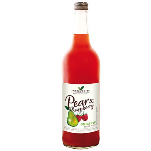 James White Organic Pear & Raspberry Juice- 6 x 750Ml