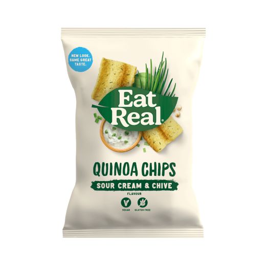 Eat Real Quinoa Sour Cream & Chive - 10 x 90Gr