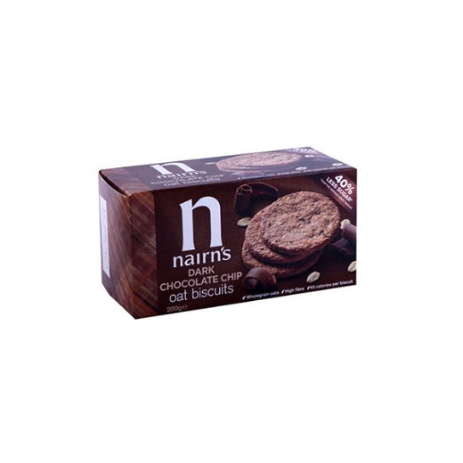 Nairn's Dark Chocolate Chip Biscuits- 8 x 200Gr