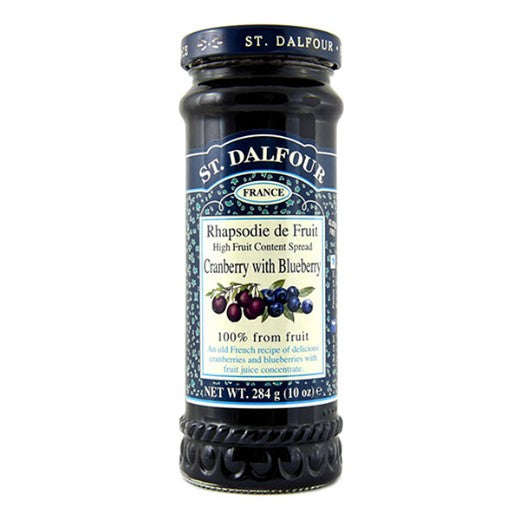 St. Dalfour Cranberry With Blueberry Spread - 6 x 284Gr