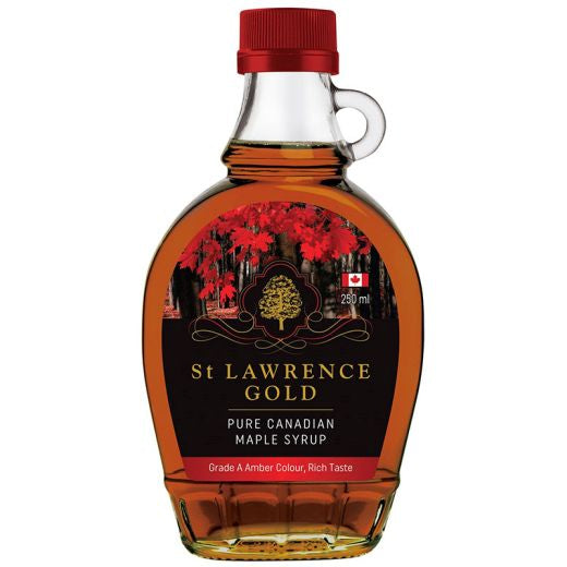 St. Lawrence Gold Maple Syrup (Amber Colour) - 12 x 250Ml