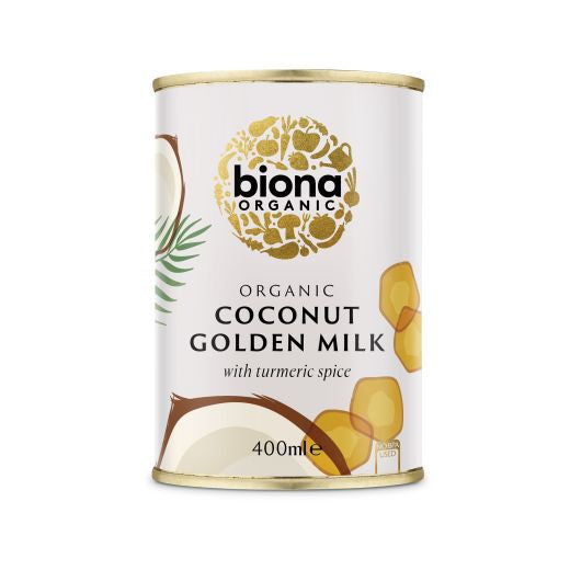 Biona Organic Golden Coconut Milk With Turmeric - 6 x 400Ml