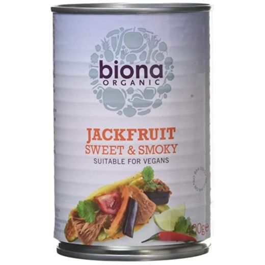 Biona Organic Sweet & Smoky Jackfruit In Can Organic - 6 x 400Gr