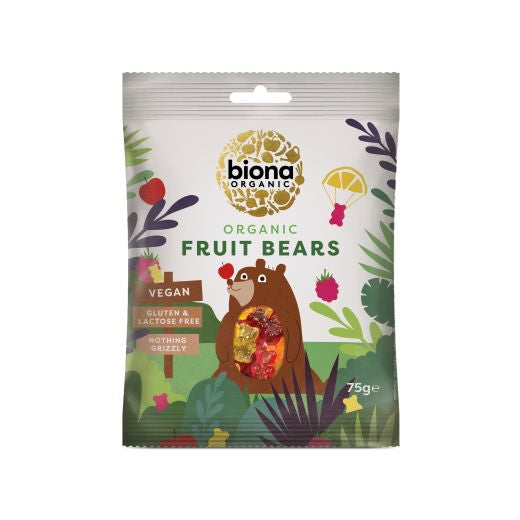 Biona Organic Mini Fruit Bears -Organic - 10 x 75Gr