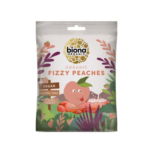 Biona Organic Fizzy Peaches Organic- 10 x 75Gr