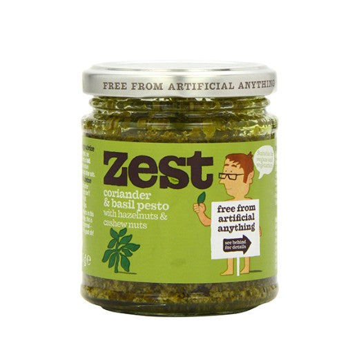 Zest Coriander Basil Pesto - 6 x 165Gr