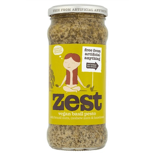 Zest Vegan Basil Pesto - 6 x 340Gr