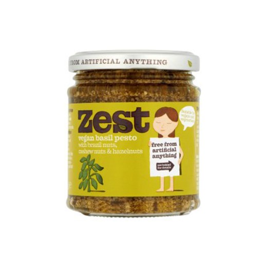 Zest Vegan Basil Pesto - 6 x 165Gr