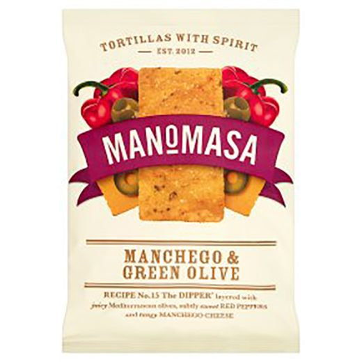 Manomasa Manchego & Green Olive - 12 x 140Gr