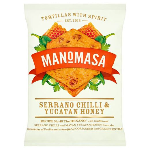 Manomasa Serrano Chilli & Yucatan Honey- 12 x 140Gr